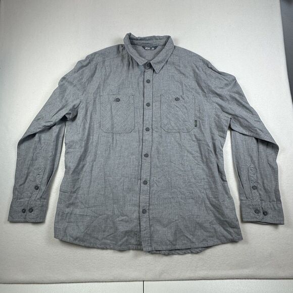 Stio Other - Stio Shirt Mens 2XL Gray MITER Lightweight Flannel Button Up Long Sleeve Shirt